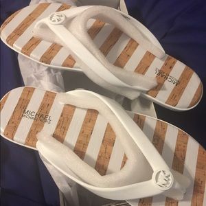 New MK beach sandals.